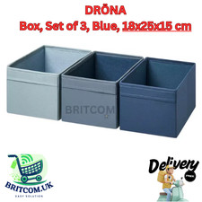 Drona Aufbewahrungsbox - IKEA faltbare Papierkörbe für Regale 3 Stück Boxen