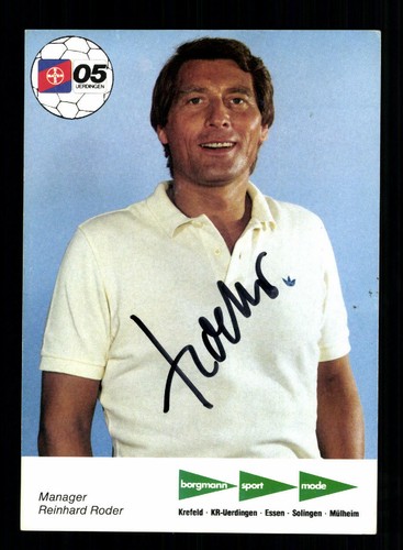 Reinhard roder autogrammkarte - reinhard,
