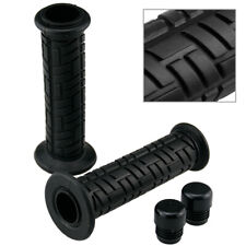 Motorrad Griffe schwarz für 7/8" 22mm Lenker 130 mm offen Griffgummi Scooter 