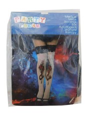 Atosa 5 Stück Strumpfhose Tattoo Halloween Kostüm Socken Verkleidung NEU