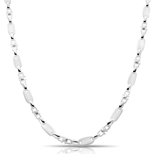 Plattenkette 6mm massiv 925 - 6mm,