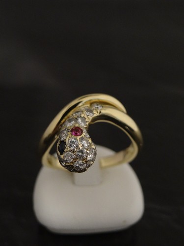 Schlangenring 585er gelbgold - schlangenring,