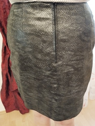 Leder rock schwarz - leder,