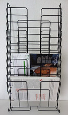 Wand Zeitungshalter Prospekte Zeitschriften Halter String Drahtgestell Vintage