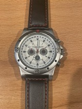 VUILLEMIN REGNIER Armbanduhr Chronograph 40mm schwarz sportlich neu Batt. leer