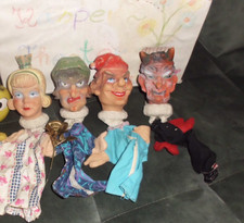4 Handspielpuppen 1950er Jahre