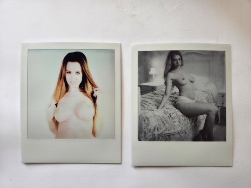 Polaroid foto topless akt - foto,