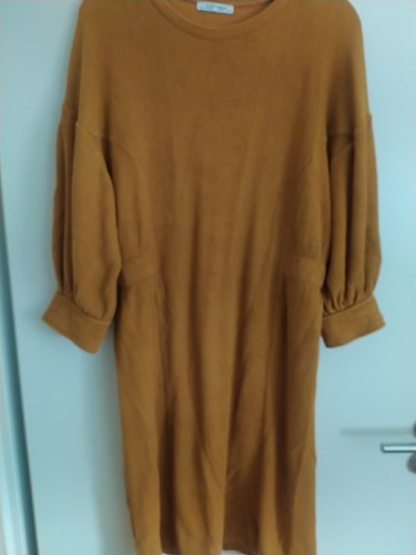 Zara trafaluc kleid senf - kleid,