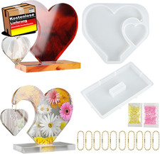 Epoxidharz Silikonform Herz