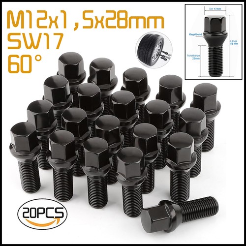 Radschrauben m12x1 28mm - 20,