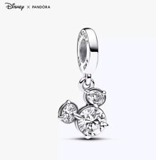 Pandora Disney Micky Maus Kopf Charm Anhänger Funkelnd 925 Silber