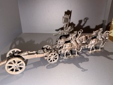 Zinnsoldaten Pferdegespann mit