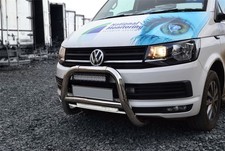Bullbar Für 2004 - 2010 Volkswagen Transporter T5 Nudge A Bar EU EC ZUGELASSEN