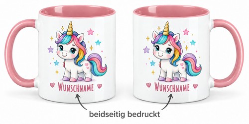 Einhorn tasse mit namen - mit,