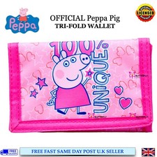 Peppa Pig 100% einzigartige Geldbörse - Dreifach gefaltete Geldmünzen Geldbörse Neues Design