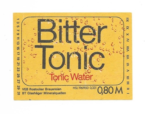 Afg ddr etikett tonic - -, bt