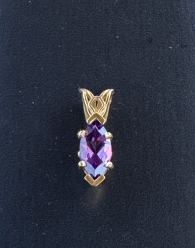 14k gold echter - gold, amethyst