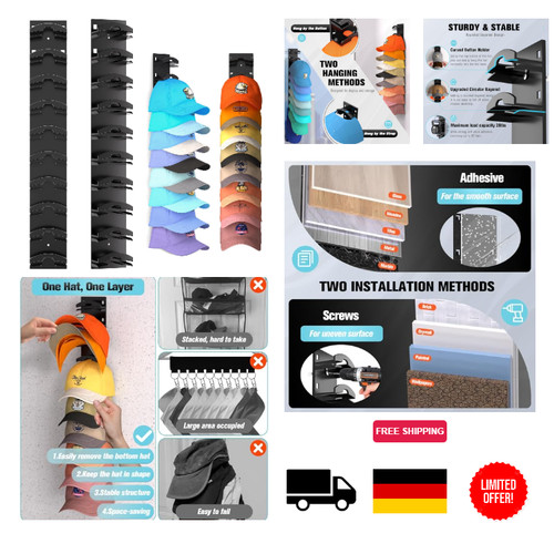 Hutständer wand 2er - 2er, set