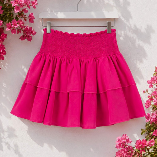 Damen minirock rosa - in,