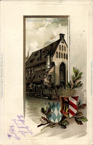 Präge wappen litho nürnberg - litho,