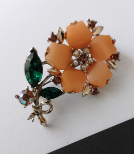 Brosche blume modeschmuck - brosche,
