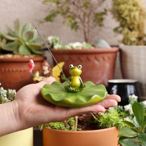 Angelnder frosch auf - angelnder,