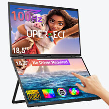 Touchscreen Dual Monitor 18,5" FHD IPS Bildschirm 100Hz Monitor USB C/Mini HDMI