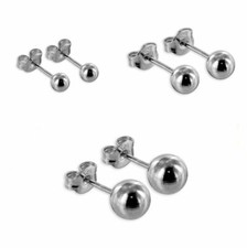 Kugel Ohrstecker Paar / Einzel