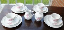 Rosa Kirschblüte Kaffeeservice 4 Personen von Henneberg 1777 DDR (GDR) Porzellan