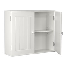 Badschrank Küchenschrank Hängeschrank Wandschrank Ablage Badezimmer Schrank Weiß