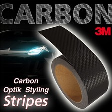 €4,99/m Zierstreifen CARBON Auto CA-421 Folie Möbel Dekor 3M™ DINOC™ 55mm x 10m