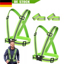 Warnweste reflektierende Sicherheitsweste Fahrrad Weste Reflektorweste Laufen
