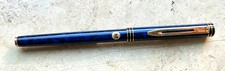 TOLLE GEBRAUCHTE! WATERMAN Exclusive Füllhalter, blau marmoriert,  M Feder