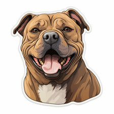 Dogo canario auto aufkleber - auto,