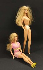 #6697 - 2 Stück Barbie Puppen - Gemarkt 1966 Mattel