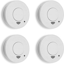 Smartwares RM250/4 Rauchmelder Feuermelder Norm EN14604 Wohnung Weiß 4er Pack