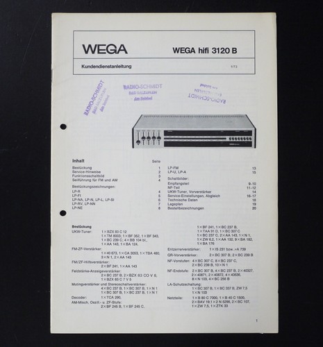 Original wega hifi - original,