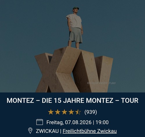 Jubiläumstour jahre montez - jahre,