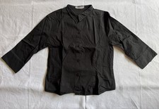 Rene Lezard Damen Bluse 38 schwarz 3/4 Arm tailliert