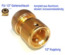 Alu 1/2" Gartenschlauch Kupplung Schlauchkupplung 1/2"