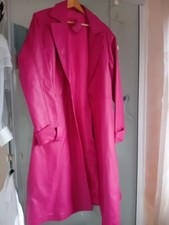 Wie neu: Echtledermantel pink