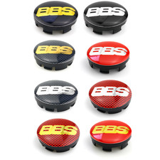 4x 56mm BBS Schwarz Emblem Radkappen Nabendeckel Felgendeckel Nabenkappen NEU