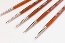 Rotmarder Pinsel Gr. 10/0, 5/0, 4/0, 3/0, 2/0 Details Pinsel für Acryl, Ölfarbe