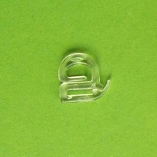 10 S - Haken für Raffgardinen Raffrollos Rafrollozubehör transparent