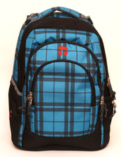 Take it Easy Schulrucksack Berlin Scotch Turquoise Türkis Rucksack Ranzen Blau