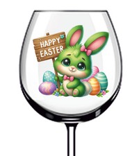 12x Frohe Ostern grüner Hase