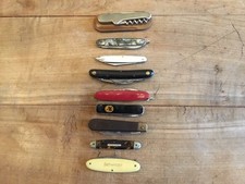 Konvolut An Taschenmesser 9 Stück Teilweise Antik 
