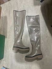 sehr hohe Stiefel, Gummi