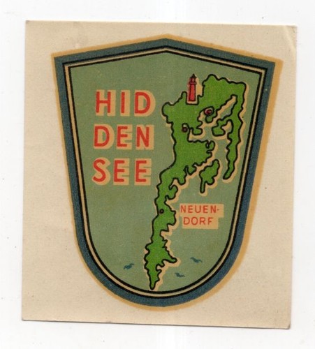 Ddr abziehbild hiddensee - ddr,