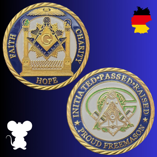 Münze freimaurer - münze, 📐freimaurer